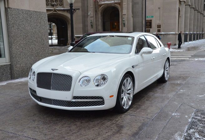 Bentley Flying Spur White Oakland